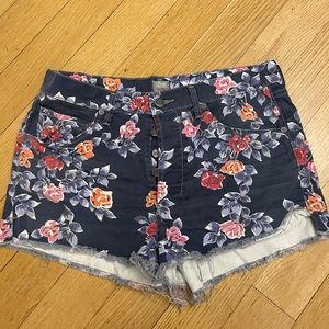 Citizens of Humanity Floral Jean Shorts